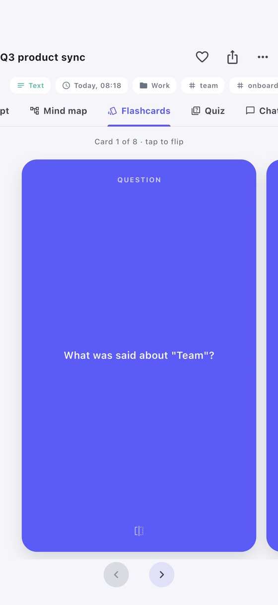 Flashcards generated from a note