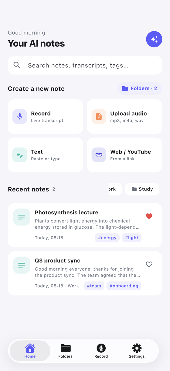 List of notes